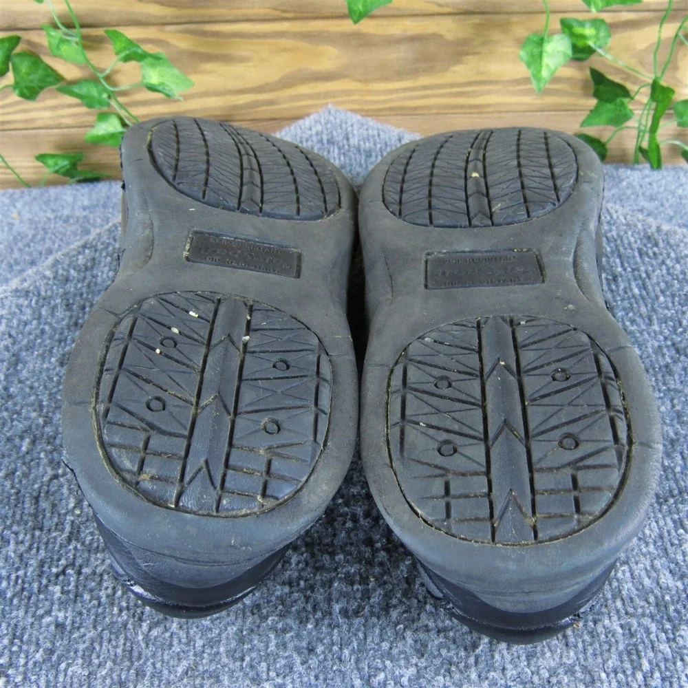 TredSafe‎ Men's Easy Slip Resist Loafer Black Leather Size 9.5 Medium  Used 2025